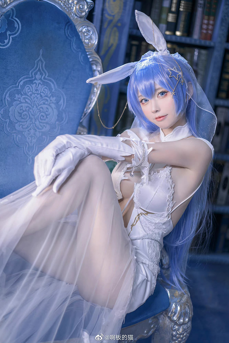 《碧蓝航线》花园婚纱cosplay 花园誓约换装「白雪之仪」cos一览