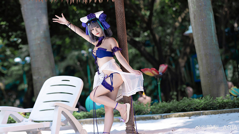 《碧蓝航线》柴郡泳装cosplay 柴郡夏日换装「Dating Summer！」