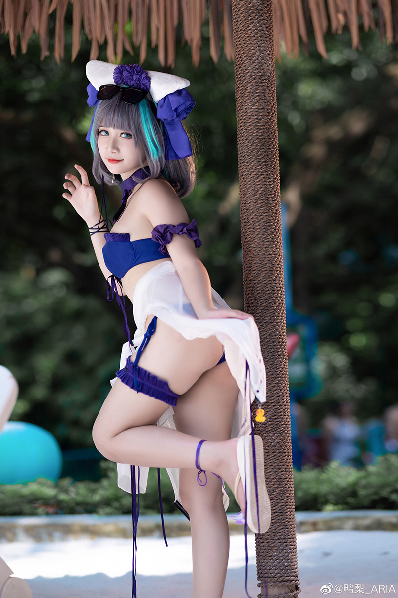 《碧蓝航线》柴郡泳装cosplay 柴郡夏日换装「Dating Summer！」