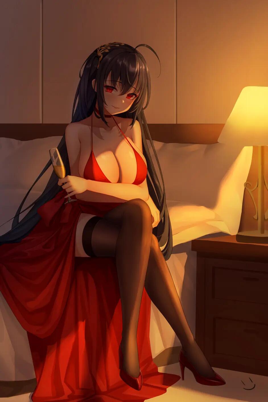 《碧蓝航线》大凤礼服毒苹果美图鉴赏