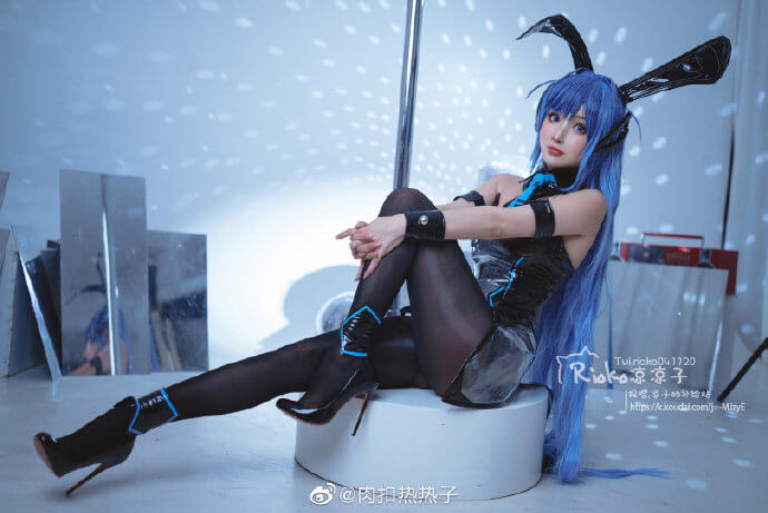《碧蓝航线》花园兔女郎cosplay 花园换装「跃动的舞台时间!」cos
