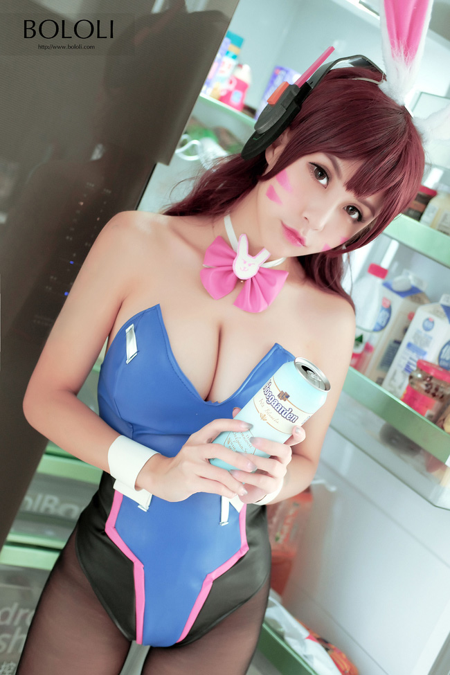 《守望先锋》D.va同人兔女郎cosplay cn夏美酱