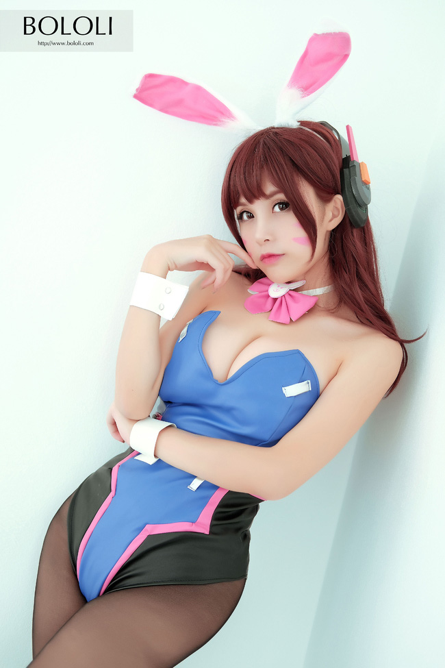 《守望先锋》D.va同人兔女郎cosplay cn夏美酱