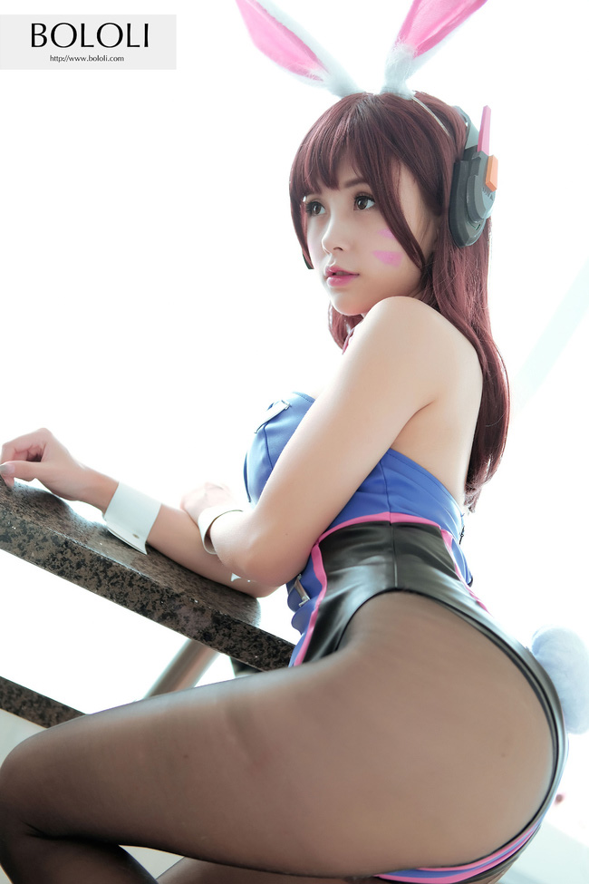 《守望先锋》D.va同人兔女郎cosplay cn夏美酱