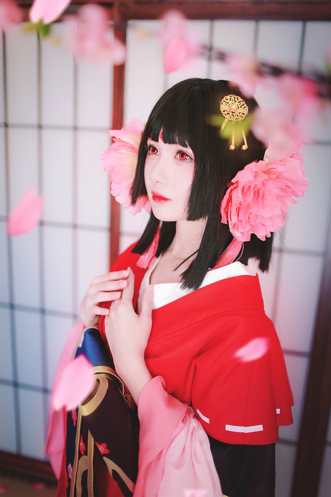 cosplay《阴阳师》半山春樱一帘风，cn瞬瞬surmiya