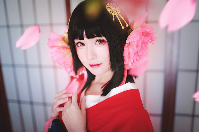 cosplay《阴阳师》半山春樱一帘风，cn瞬瞬surmiya