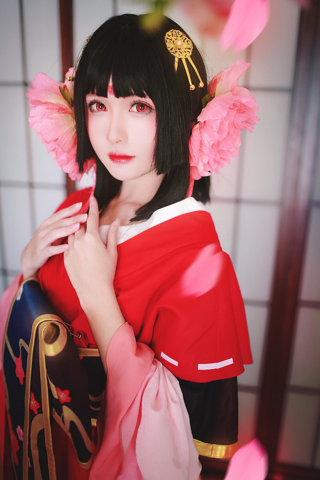 cosplay《阴阳师》半山春樱一帘风，cn瞬瞬surmiya