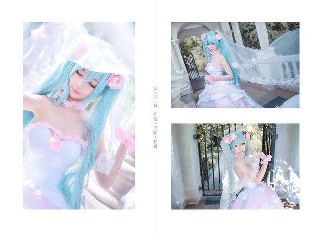 cosplay【VOCALOID】初音未来COS(初音ミク同人花嫁)