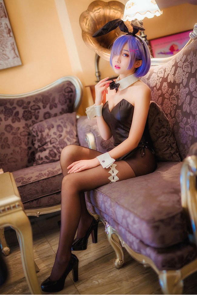 《Re:从零开始的异世界生活》蕾姆同人兔女郎cos cn浅野菌子