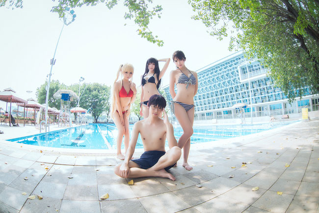 《路人女主的养成方法》 夏日泳装COS
