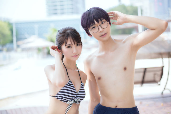 《路人女主的养成方法》 夏日泳装COS