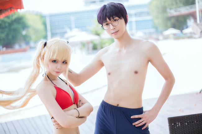 《路人女主的养成方法》 夏日泳装COS