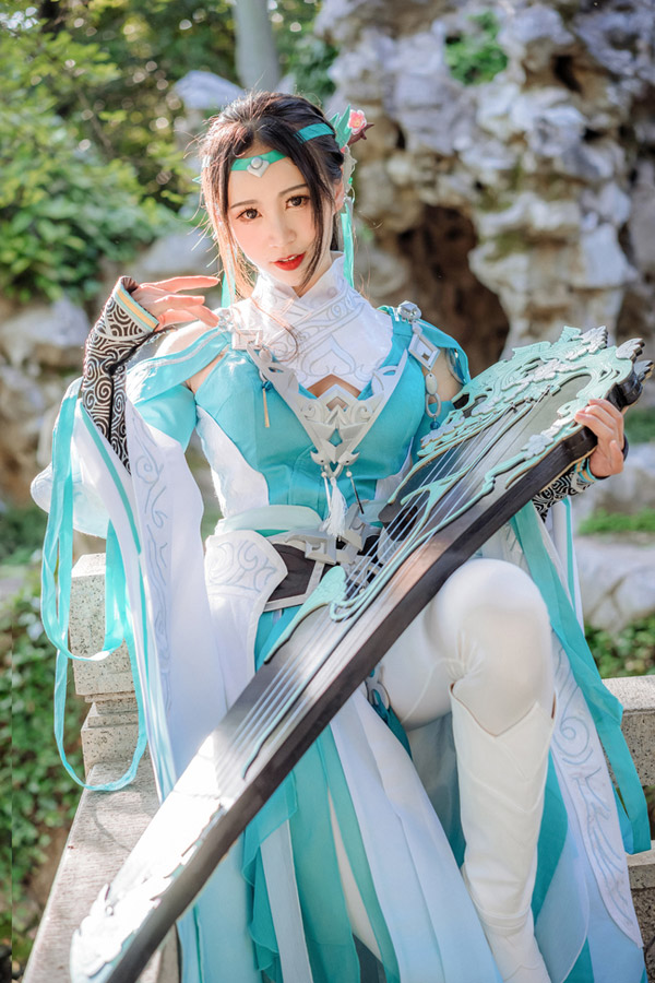 [cosplay]剑侠情缘网络版叁雪河琴娘长歌门cos