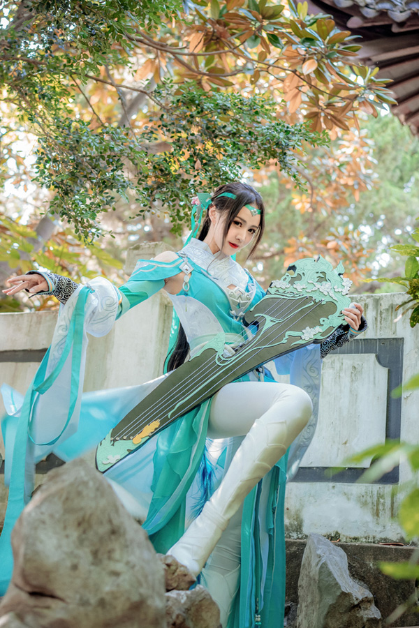 [cosplay]剑侠情缘网络版叁雪河琴娘长歌门cos