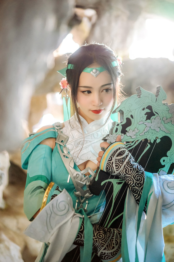 [cosplay]剑侠情缘网络版叁雪河琴娘长歌门cos