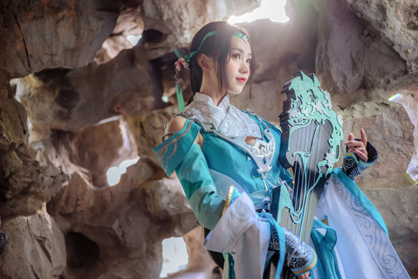 [cosplay]剑侠情缘网络版叁雪河琴娘长歌门cos