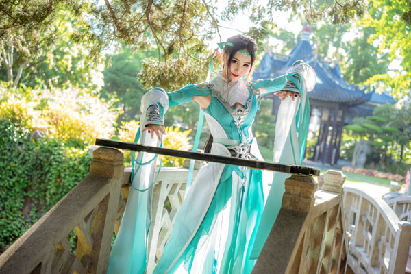 [cosplay]剑侠情缘网络版叁雪河琴娘长歌门cos