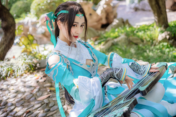[cosplay]剑侠情缘网络版叁雪河琴娘长歌门cos