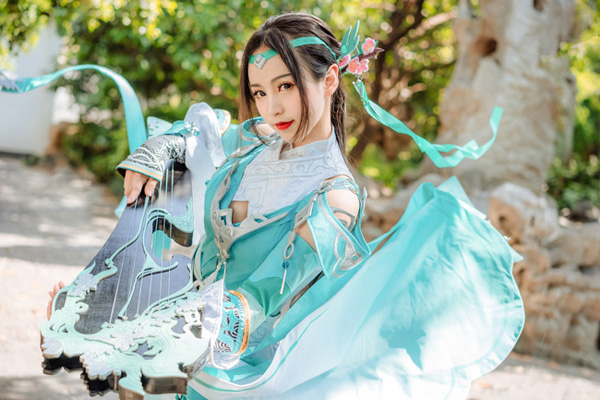 [cosplay]剑侠情缘网络版叁雪河琴娘长歌门cos