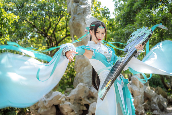 [cosplay]剑侠情缘网络版叁雪河琴娘长歌门cos