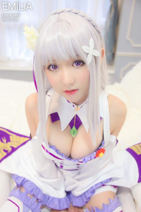 cosplay《Re:从零开始的异世界生活》爱蜜莉雅 碳E.M.T 浅浅ASAKI