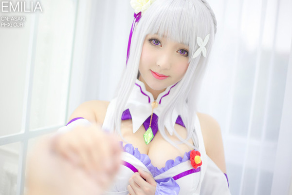 cosplay《Re:从零开始的异世界生活》爱蜜莉雅 碳E.M.T 浅浅ASAKI