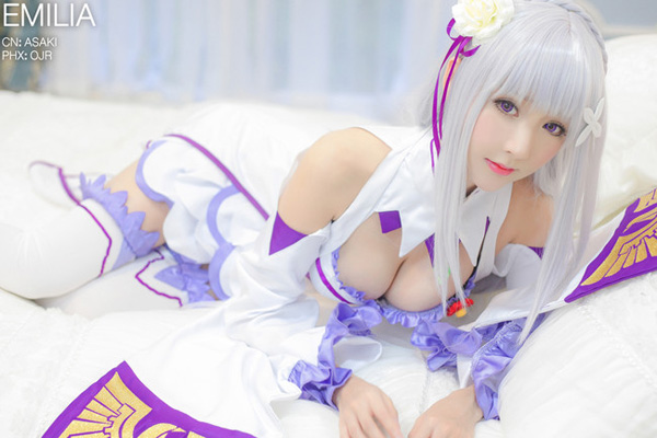 cosplay《Re:从零开始的异世界生活》爱蜜莉雅 碳E.M.T 浅浅ASAKI