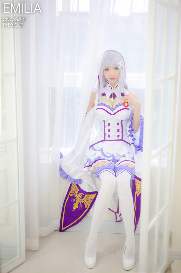 cosplay《Re:从零开始的异世界生活》爱蜜莉雅 碳E.M.T 浅浅ASAKI