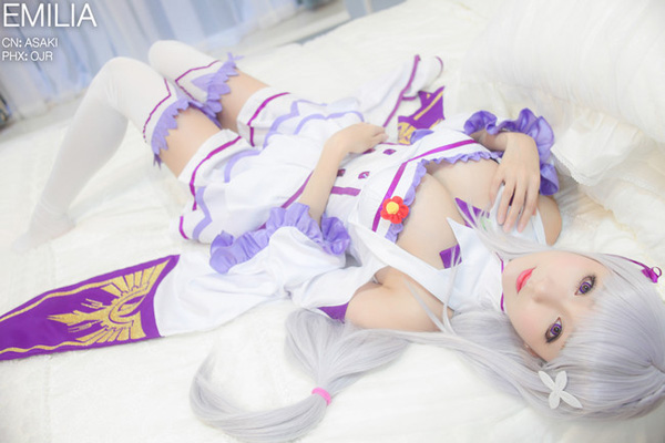 cosplay《Re:从零开始的异世界生活》爱蜜莉雅 碳E.M.T 浅浅ASAKI