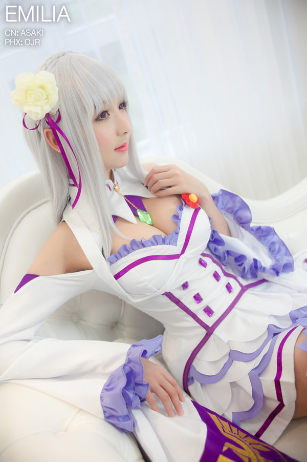 cosplay《Re:从零开始的异世界生活》爱蜜莉雅 碳E.M.T 浅浅ASAKI