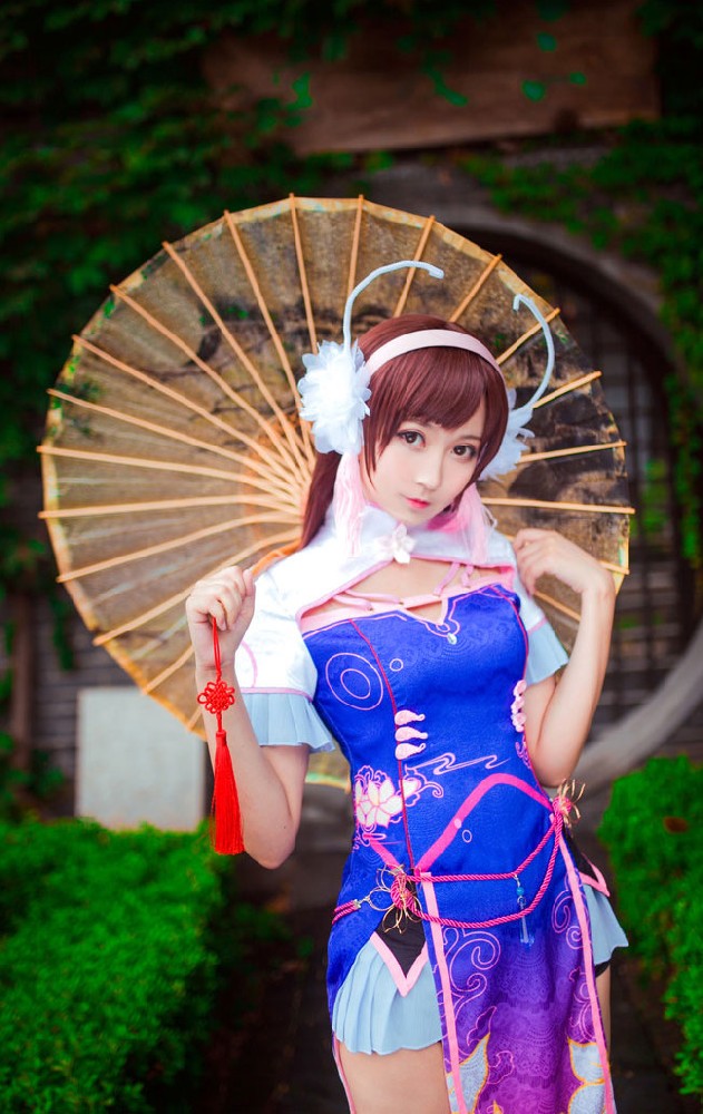 《守望先锋》D.Va旗袍同人cos，DVA爱你噢