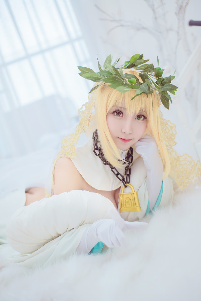 fgo尼禄Cosplay 《Fate/Grand Order》尼禄花嫁cos