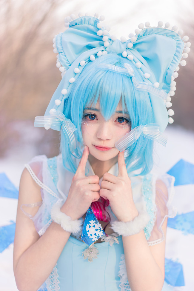 东方project琪露诺cos二设(东方琪露诺Cosplay)