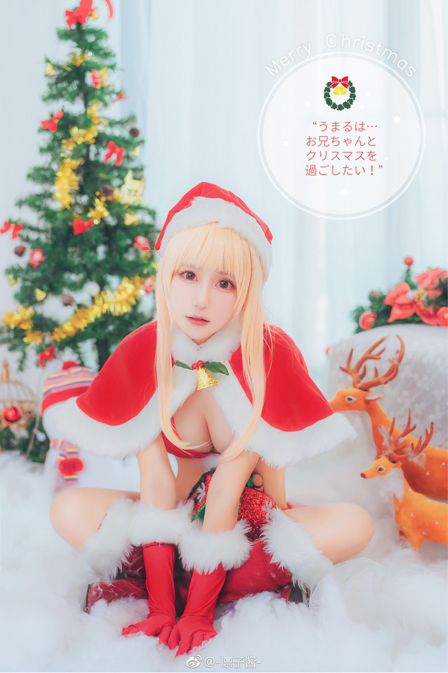 干物妹小埋圣诞cos(土间埋圣诞贺图Cosplay)
