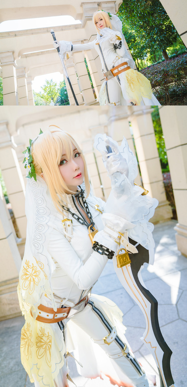 Fate/Grand Order尼禄花嫁COS(fgo尼禄花嫁Cosplay) Fate/Grand Order尼禄花嫁COS(fgo尼禄花嫁Cosplay)