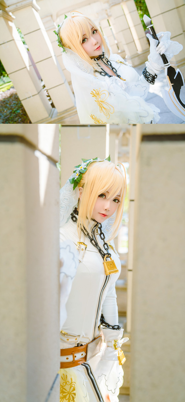 Fate/Grand Order尼禄花嫁COS(fgo尼禄花嫁Cosplay) Fate/Grand Order尼禄花嫁COS(fgo尼禄花嫁Cosplay)