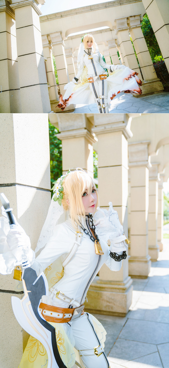 Fate/Grand Order尼禄花嫁COS(fgo尼禄花嫁Cosplay) Fate/Grand Order尼禄花嫁COS(fgo尼禄花嫁Cosplay)