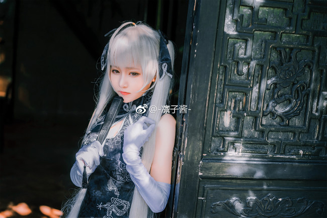 《缘之空》春日野穹cosplay(春日野穹黑丝旗袍cos)