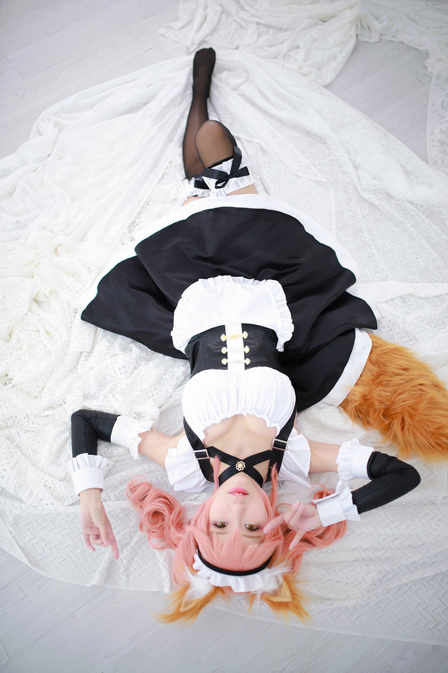 《Fate/Extra》玉藻前cosplay(玉藻前女仆cos CN彩芸)　