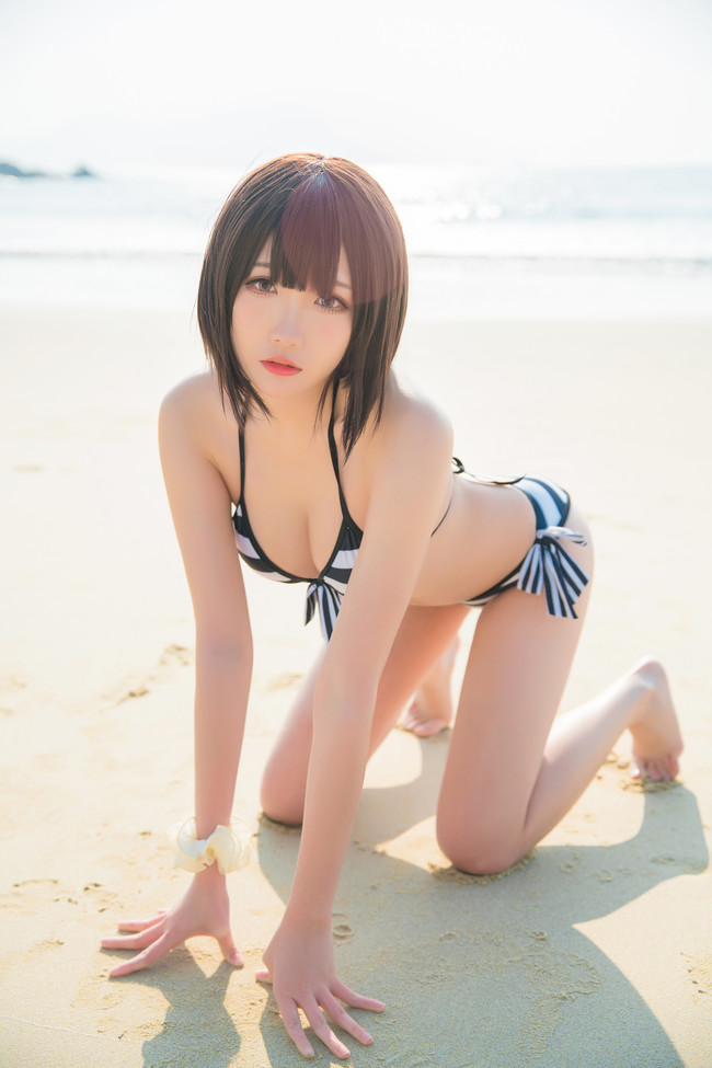 《路人女主的养成方法》 加藤惠cosplay(加藤惠泳装cos CN瓜希)