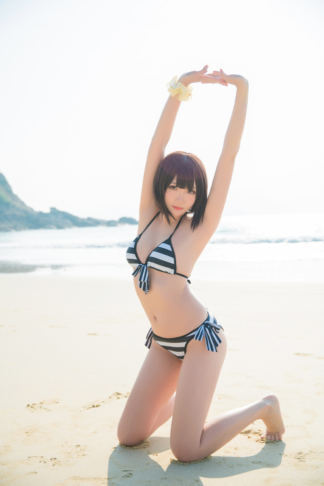 《路人女主的养成方法》 加藤惠cosplay(加藤惠泳装cos CN瓜希)