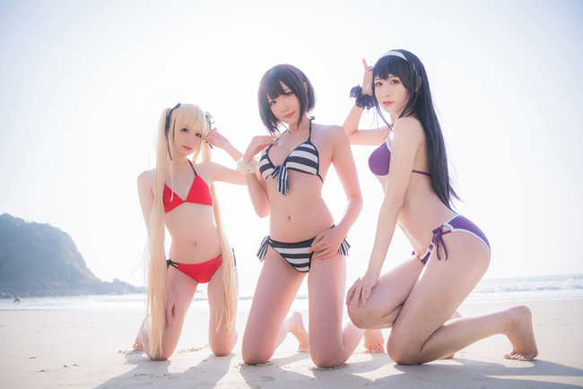 《路人女主的养成方法》 加藤惠cosplay(加藤惠泳装cos CN瓜希)