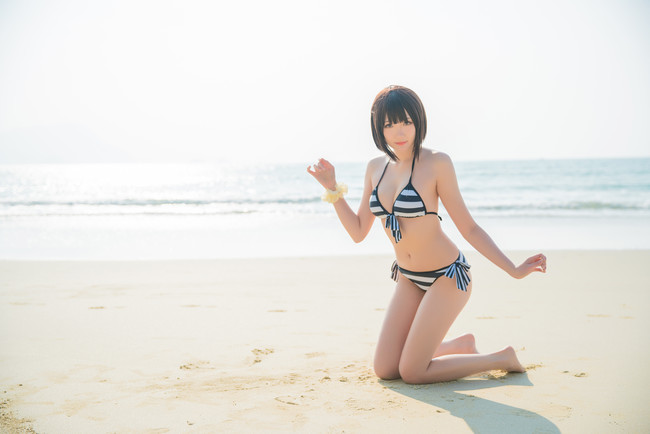 《路人女主的养成方法》 加藤惠cosplay(加藤惠泳装cos CN瓜希)
