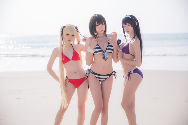 《路人女主的养成方法》 加藤惠cosplay(加藤惠泳装cos CN瓜希)
