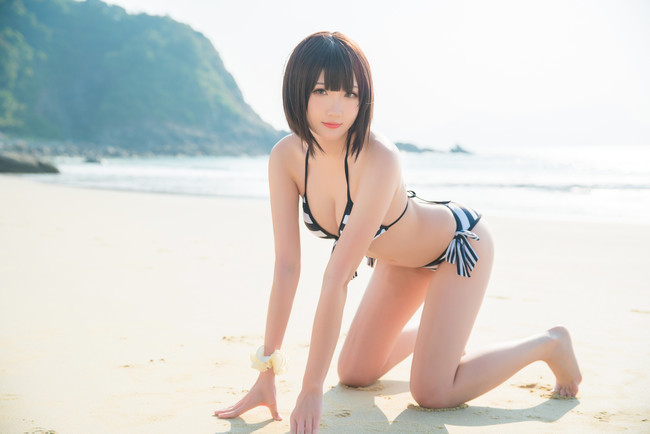 《路人女主的养成方法》 加藤惠cosplay(加藤惠泳装cos CN瓜希)