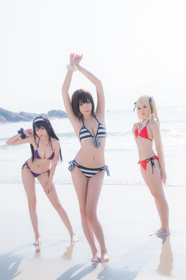 《路人女主的养成方法》 加藤惠cosplay(加藤惠泳装cos CN瓜希)