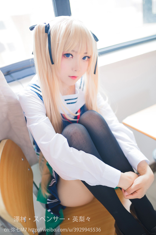 《路人女主的养成方法》金毛败犬英梨梨COS（路人女主英梨梨cosplay）