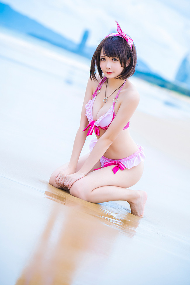 《路人女主的养成方法》加藤惠泳装cos（路人女主加藤惠泳装cosplay）