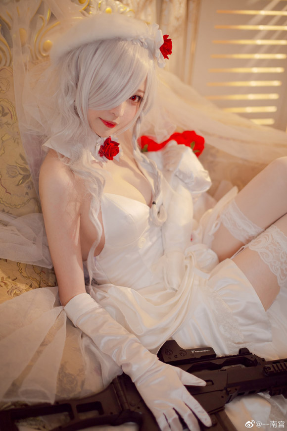 少女前线G36C「迈出步伐的你」白色礼服cos CN南宫