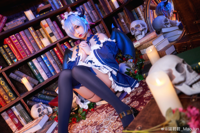 从零开始蕾姆cosplay(蕾姆小恶魔COS CN猫君君)
